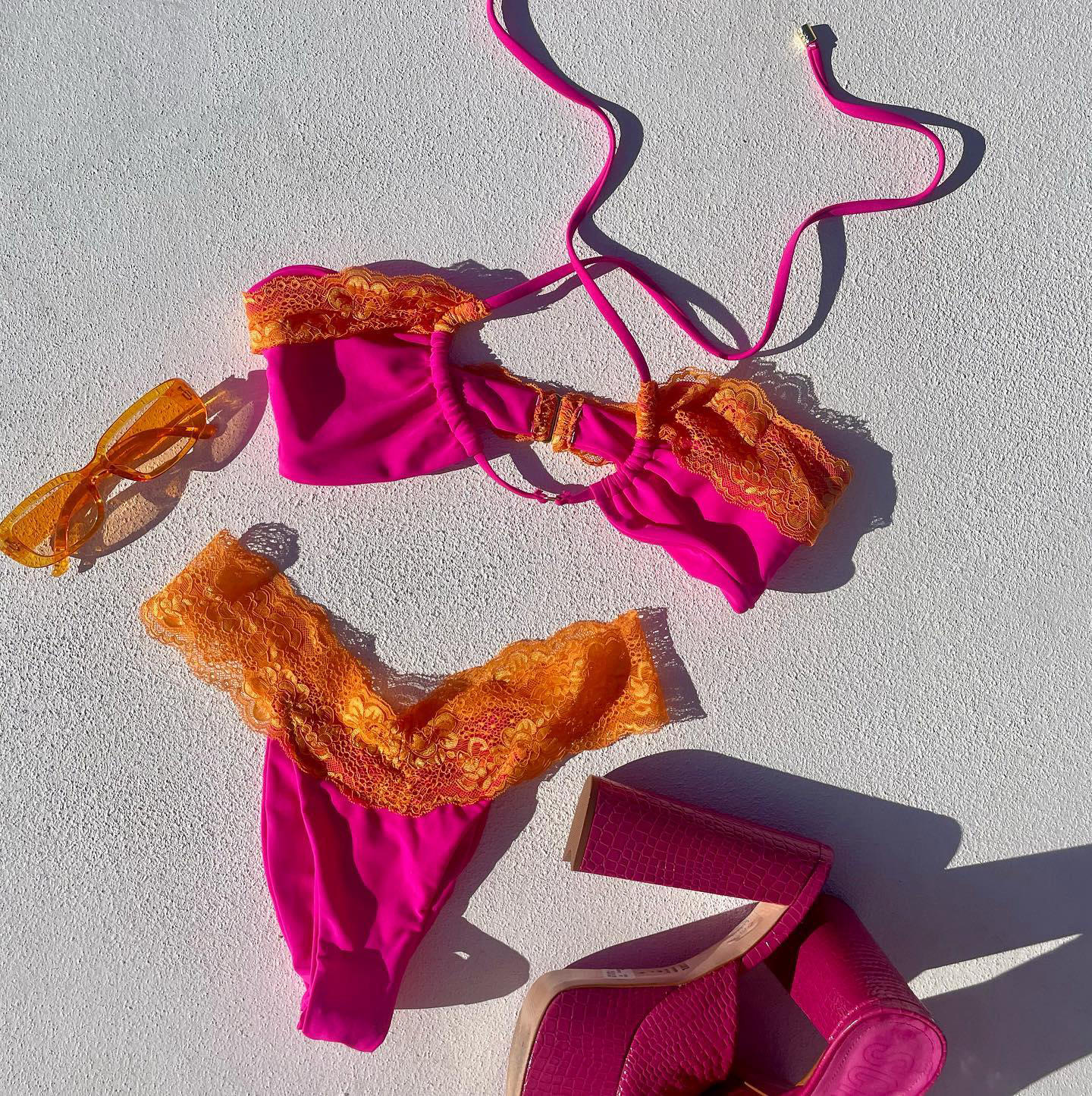Elevate your classic pink bikini